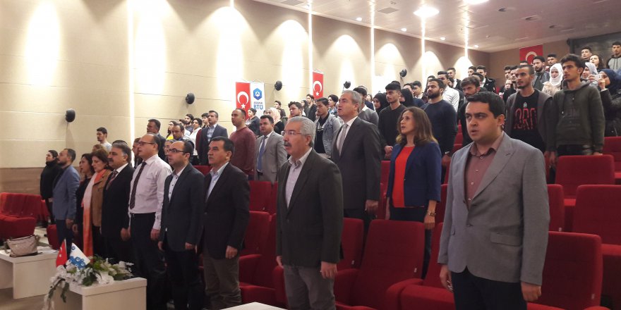 Adana Alparslan TÃ¼rkeÅ Ãniversitesi'nde Ä°stiklal MarÅÄ±'nÄ±n kabulÃ¼nÃ¼n 98'inci yÄ±lÄ± kutlandÄ±